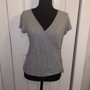 Olivia Rae | women’s top | blouse | gray | large